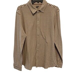Lands' End Men's Button Down Shirt Size Medium Traiditional Fit Stripped